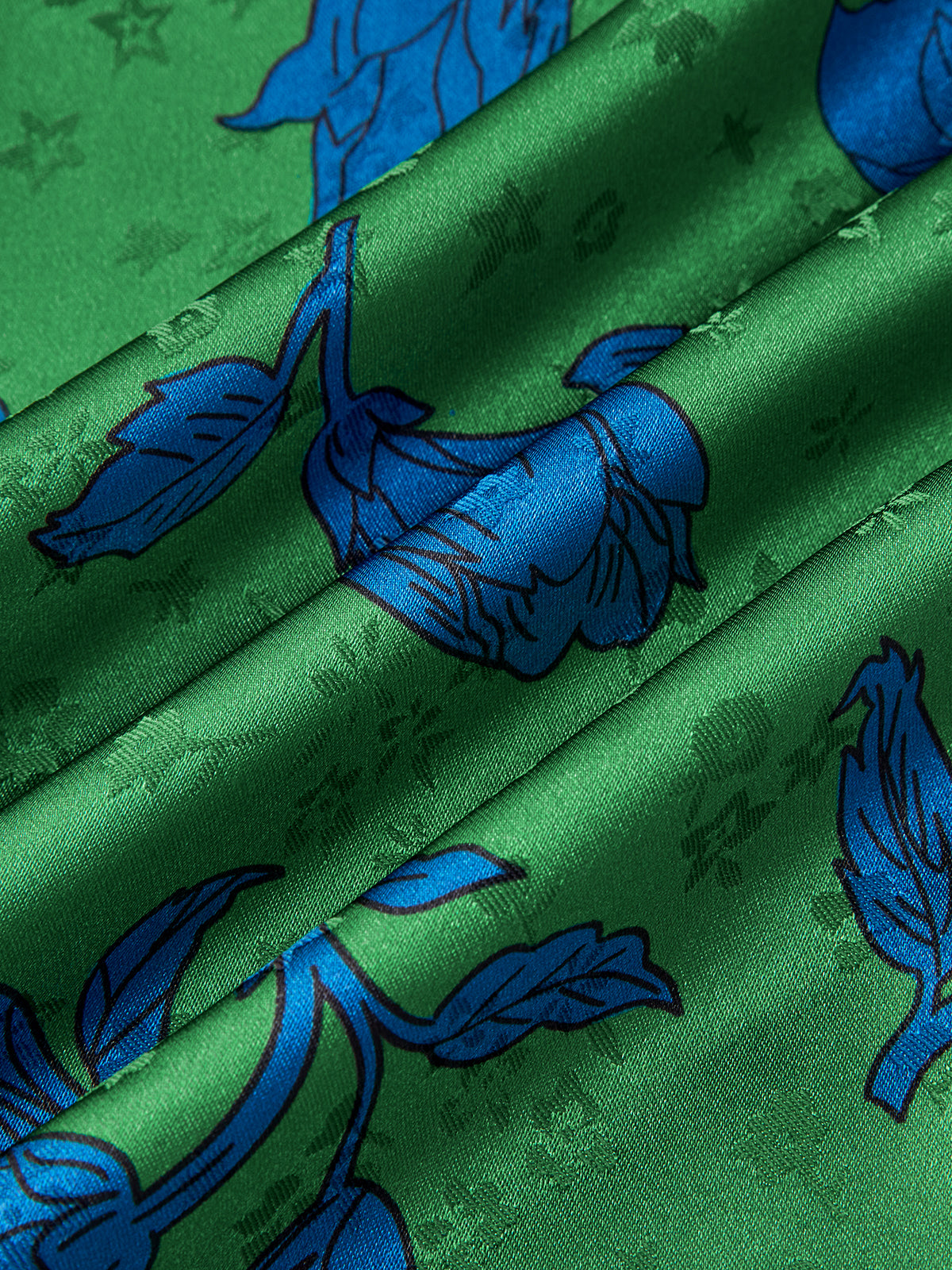 Printed Back Slit Spaghetti Strap Midi Dress