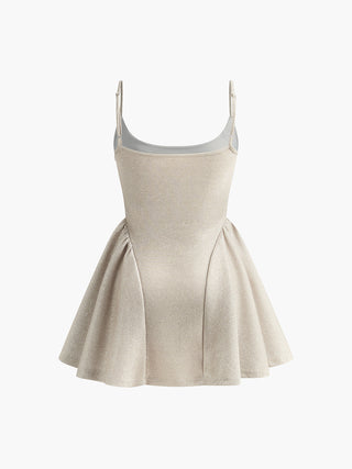 Purl Low Cut Sleeveless Dress