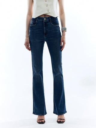 Pantalon Slim en Denim