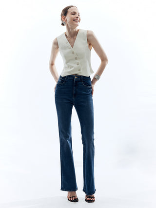 Pantalon Slim en Denim