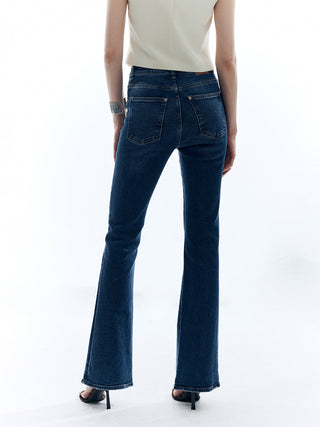 Pantalon Slim en Denim