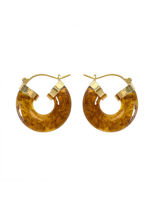 Vintage Acrylic Resin Earrings