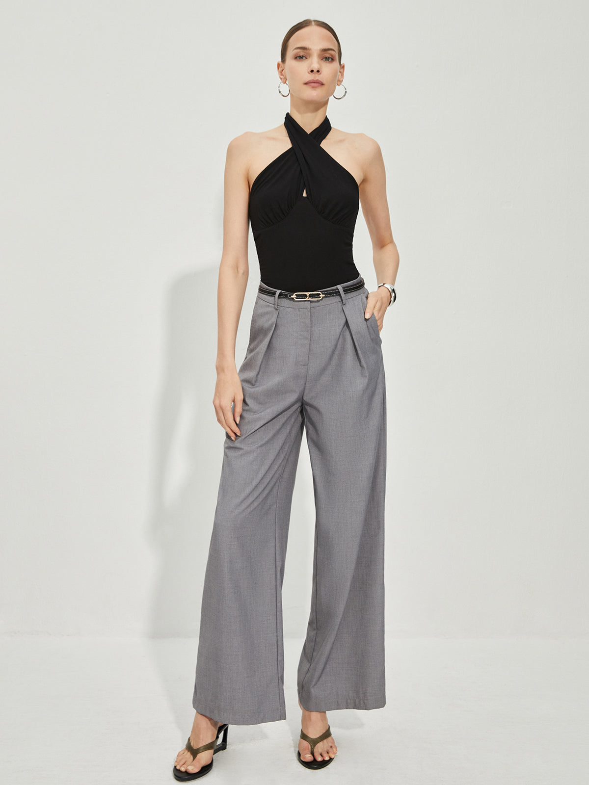 Débardeur croisé à bretelles