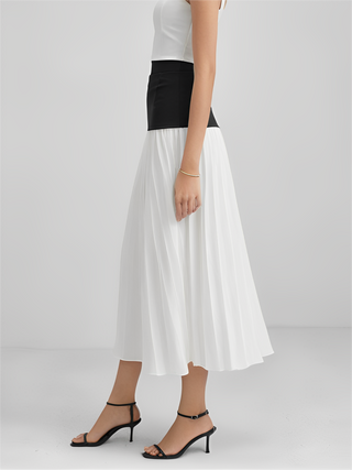 Chiffon Pleated High Waist Skirt