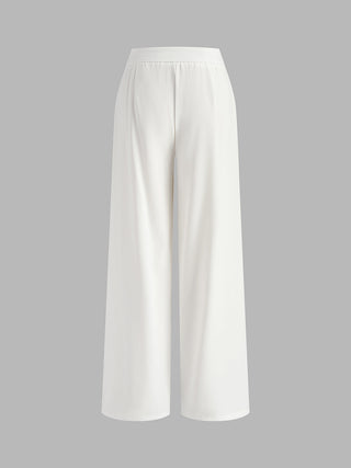 Asymmetrical Backless Tie-Back Pants Set