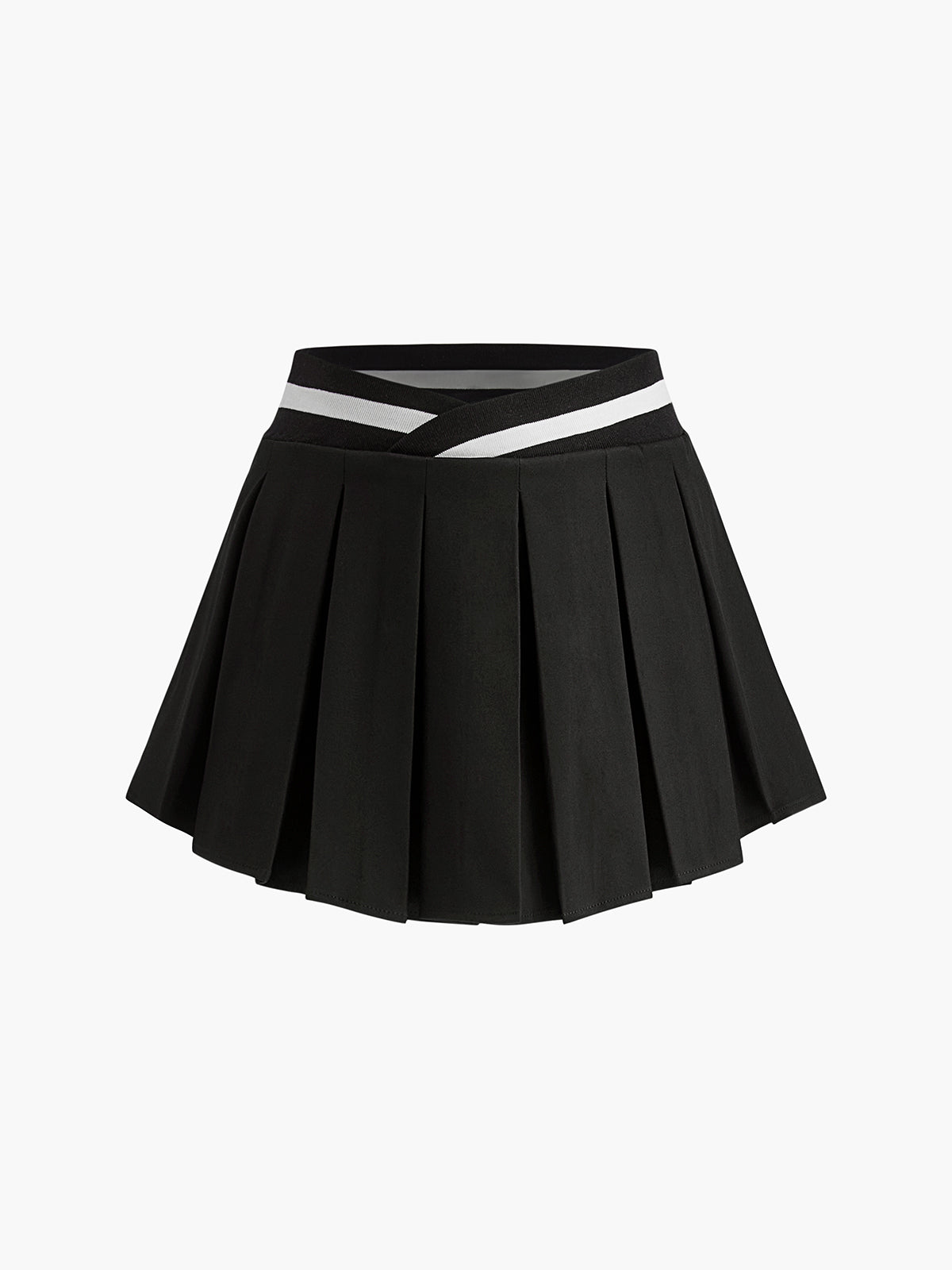 Sporty Casual Pleated Skirt