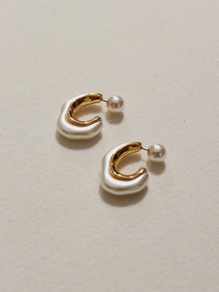 Boucles d'oreilles en perles d'aiguille d'argent