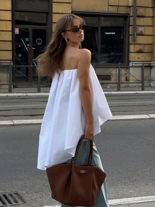 Blouse asymétrique à bandeau