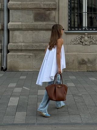 Blouse asymétrique à bandeau