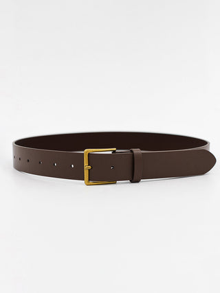 Ceinture en simili cuir marron