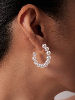 Boucles d'oreilles en perles de cerceau