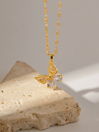 Collier papillon Golden Radiance