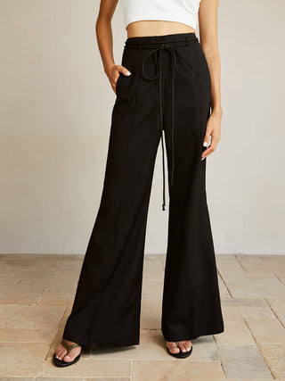 Casual Zipper Drawstring Pants