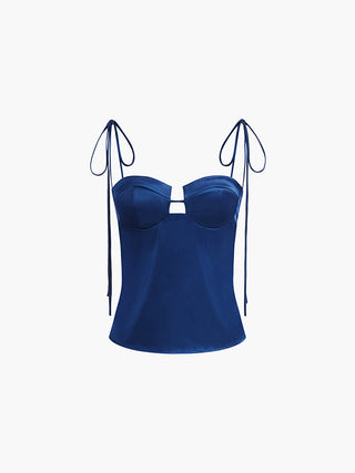 Haut de camisole en satin Sweetheart