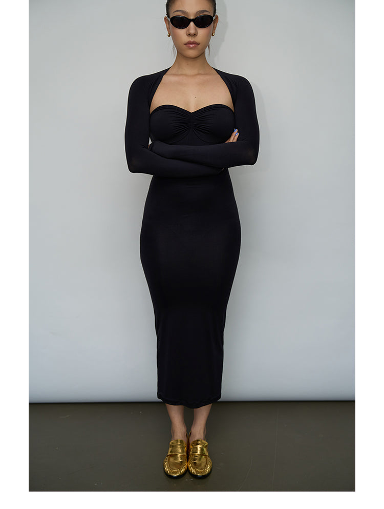 Strapless Sweetheart Long Dress