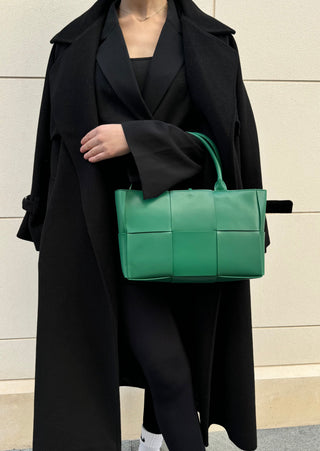 Sac fourre-tout en cuir - Vert