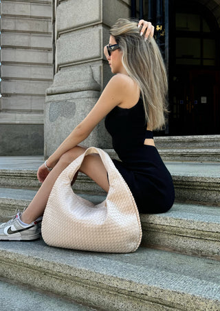 Sac en cuir quotidien - Blanc cassé