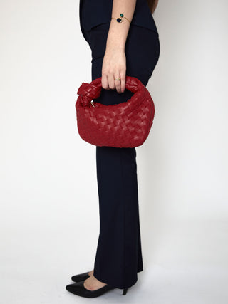 Mini sac en cuir pour tous les jours - Rouge cerise