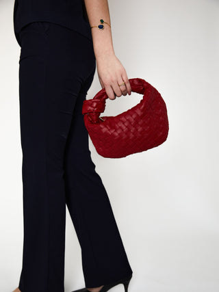 Mini sac en cuir pour tous les jours - Rouge cerise