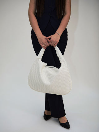 Sac en cuir blanc pour tous les jours