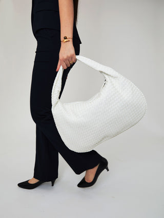 Sac en cuir blanc pour tous les jours